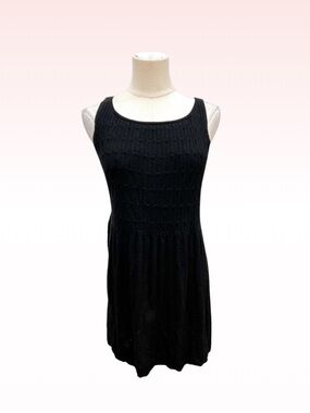 ALICE + OLIVIA Black Knit Scoop Neck Dress (Sz S)